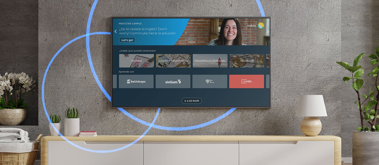 Una nueva forma de aprendizaje desde la gran pantalla del salón 